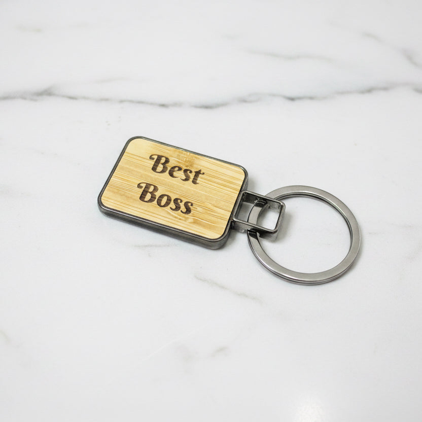Personalized Wooden Engraved Keychain