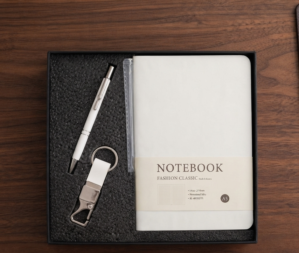 Premium White Personalized Gift Set