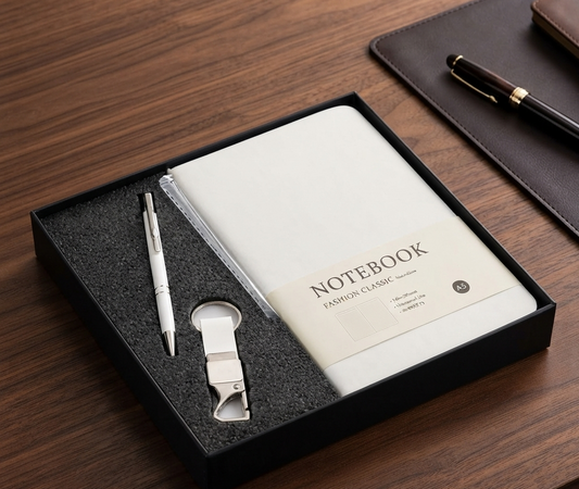 Premium White Personalized Gift Set