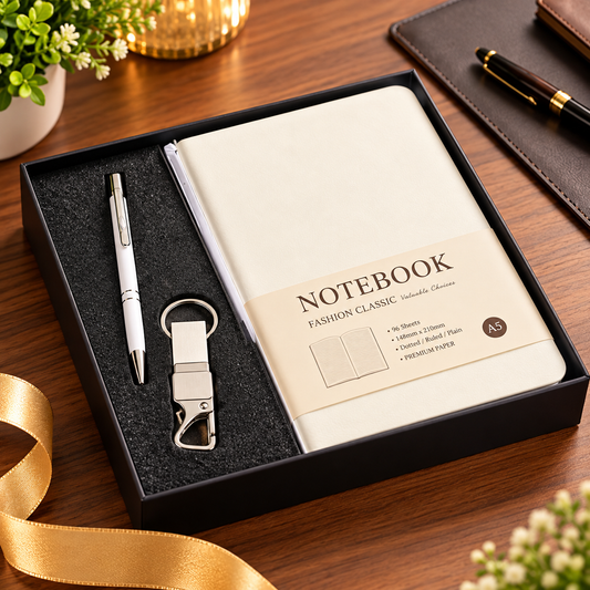 Premium White Personalized Gift Set